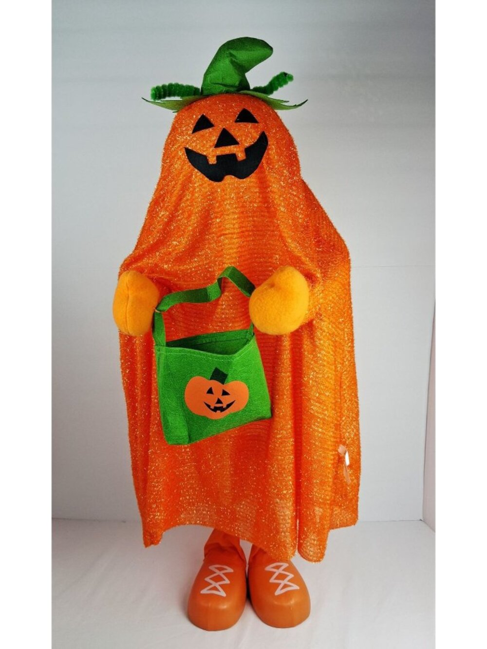 Halloween Color Changing Jack O Lantern Pumpkin Trick or Treater Porch Decor 32"